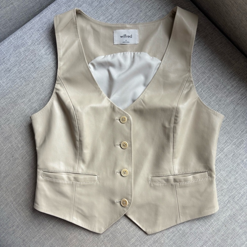 Wilfred Pacino Vest Vegan Leather